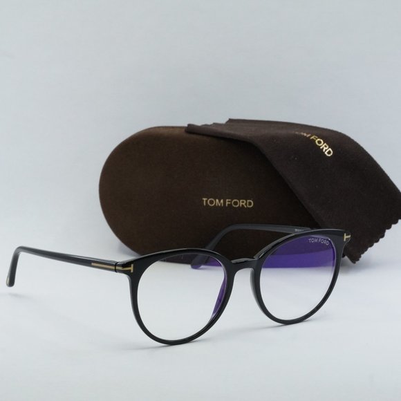 FINAL PRICE NEW TOM FORD FT5575-B 001 BLACK EYEGLASSES - Picture 6 of 7